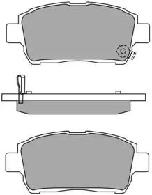 Комплект тормозных колодок AISIN ASN-2101